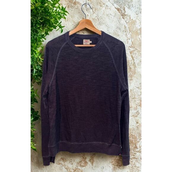 Faherty Legend Sweater Crew Sweatshirt Men’s Large Sunwashed Soft Twill Stretch - Picture 5 of 7